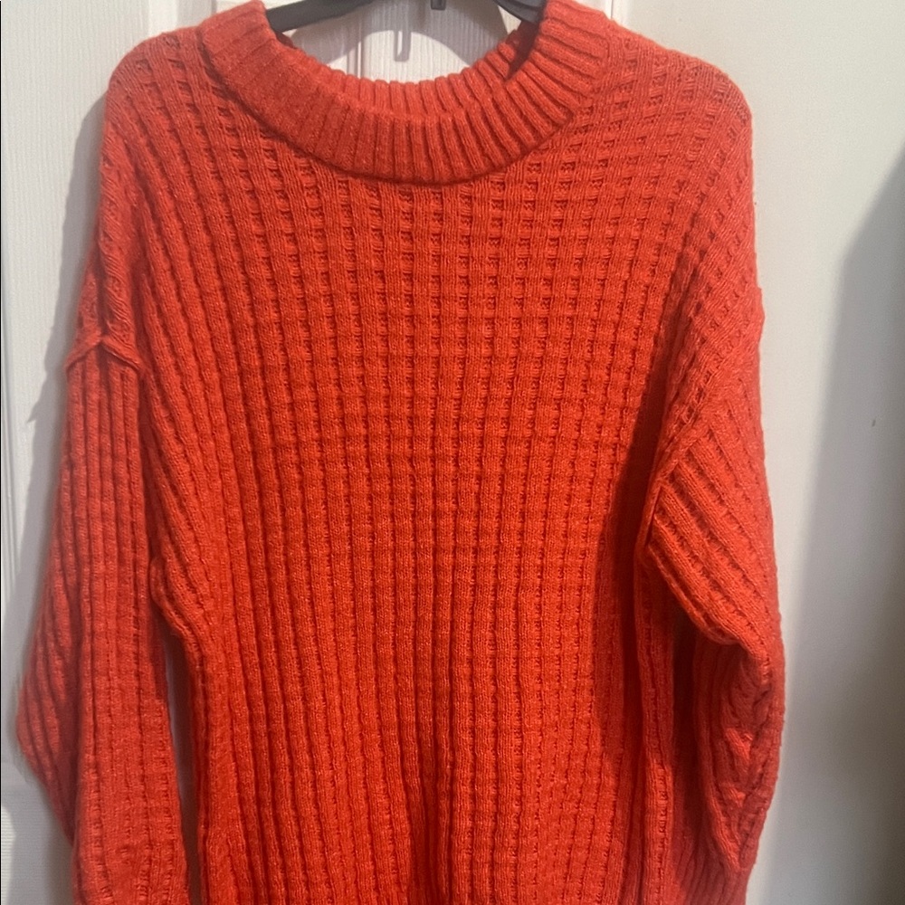 SO Vibrant Orange Crew Neck Sweater